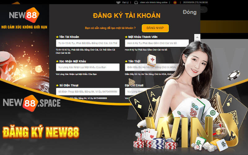 Hướng dẫn các bước đăng ký New88 nhanh chóng 